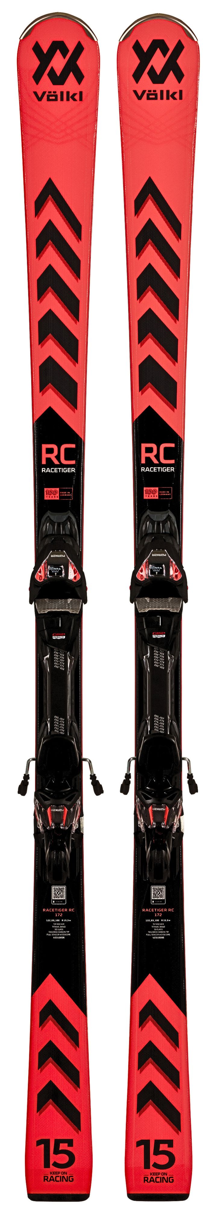 TEST SKIJE VOLKL RACETIGER RC 24+ VM 12GW Red 165 CM