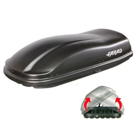 KROVNA KUTIJA FARAD MARLIN 530L DUO MAT BLACK 225x80x42