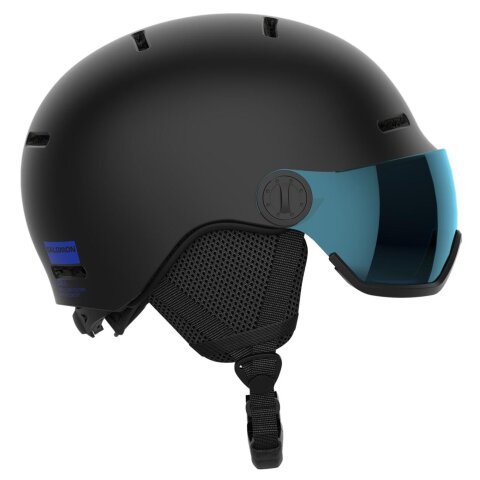 KACIGA SALOMON ORKA VISOR JR Blk Uni/Blu