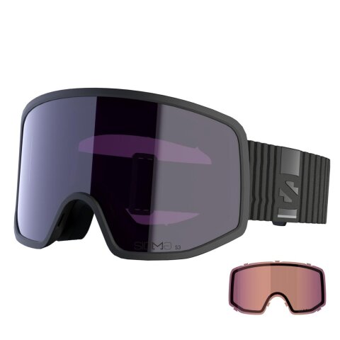 SKI MASKA SALOMON SENTRY PRO SIGMA BlkSky Blue S3 S-fit + EKSTRA LENS Lite Blue S1