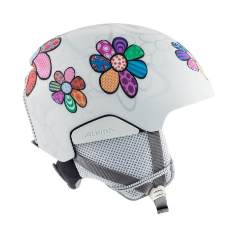 SKI KACIGA ALPINA PIZI KIDS Matt Flower Wh