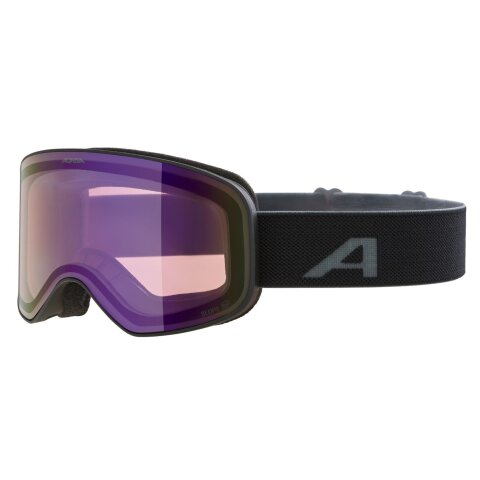 SKI MASKA ALPINA SLOPE QUATTROFLEX Matt BlkQ Blue S2