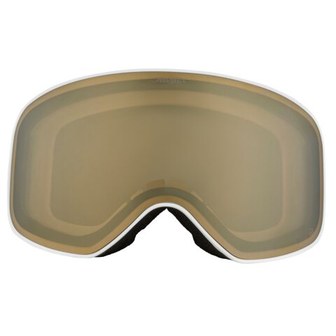 SKI MASKA ALPINA SLOPE QUATTROFLEX Matt WhiteQ Gold S2