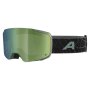 SKI MASKA ALPINA TAOS QUATTROFLEX Matt BlkGreenQ Green S2
