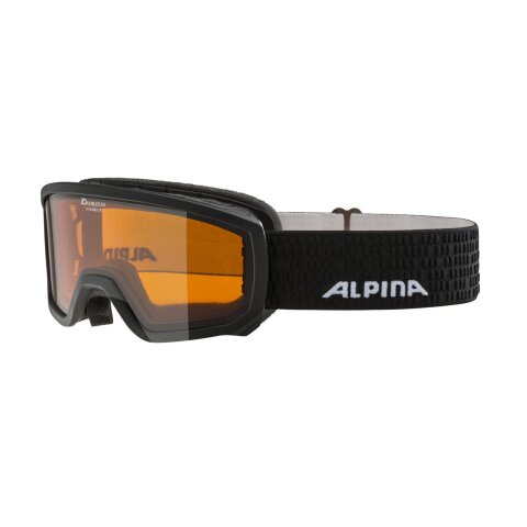 SKI MASKA ALPINA SCARABEO JR Matt Blk/Ora S2 6-10 god