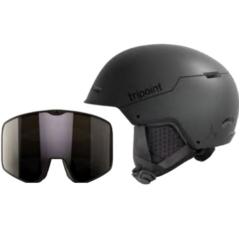 KACIGA + MASKA TRIPOINT BlkLens Brown Mirror S3