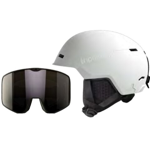 KACIGA + MASKA TRIPOINT WhiteLens Purple Mirror S3