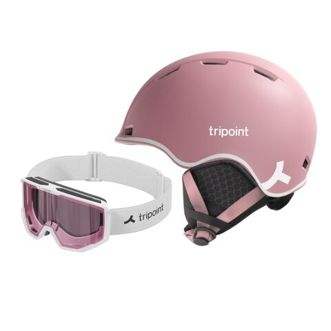 KACIGA + MASKA TRIPOINT JR PinkLens Pink S1