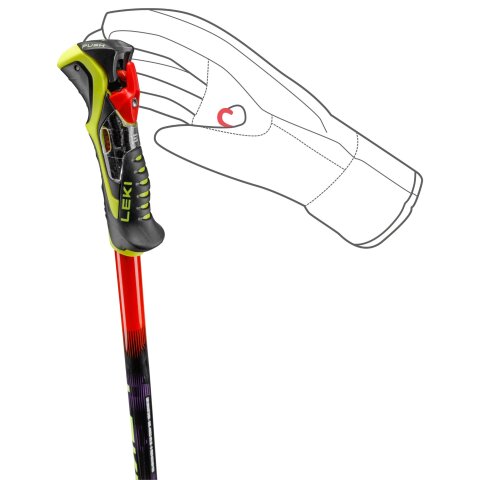 SKI ŠTAPOVI LEKI WCR PRO SL TRIGGER Red