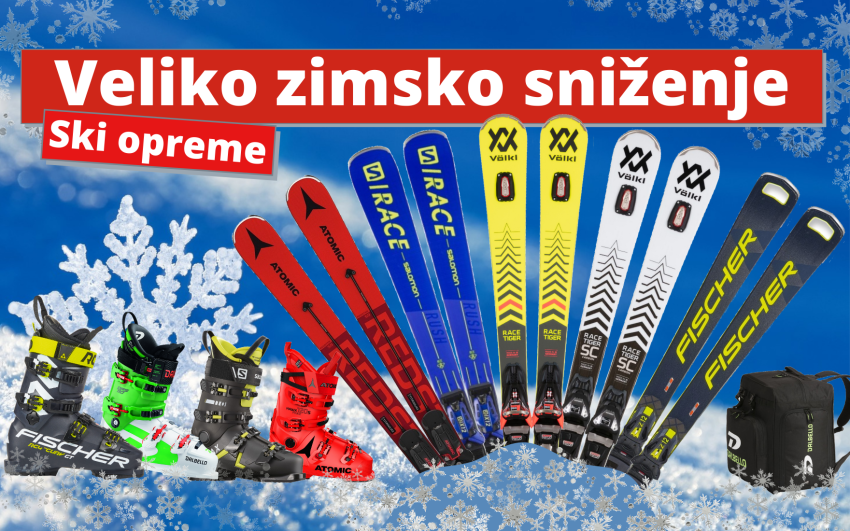 Veliko zimsko sniženje ski opreme